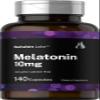 Horbach Berkshire Labs Melatonin 10mg | 140 Quick Release Capsules | Extra Strength Formula | Non-GMO, Gluten Free Supplement view 1