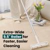 Large Lint Roller with Extra Sticky Roller and 420 Sheets 9.5" Wide, Floor Lint Roller Long Handle, Extendable to 41", Carpet, Couch, Pet Hair, Clothing Cleaning Supplies (Navy Roller + 7 Refills) view 3