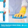 Orighty Cleaning Cloths Bulk, 150 Pack Shop Rags Reusable, Multi-Purpose Shop Towels for Cars, Microfiber Cleaning Rags for Automotive, Mechanic, Kitchen, Lint Free Towels 11.5 x 11.5, Blue view 3