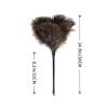 Natural Ostrich Feather Duster 14.9 inch Fluffy Mini Dusters with Plastic Handheld for Cleaning Car Keyboard Office 1 Pcs view 2