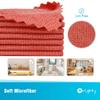 Orighty Microfiber Cleaning Cloth, 200 Pack Microfiber Towels for Cars, Multi-Purpose Shop Towels Cleaning Rags Bulk for Car, Home, Kitchen, 11.5 x 11.5, Red view 2