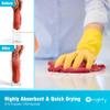 Orighty Microfiber Cleaning Cloth, 200 Pack Microfiber Towels for Cars, Multi-Purpose Shop Towels Cleaning Rags Bulk for Car, Home, Kitchen, 11.5 x 11.5, Red view 3