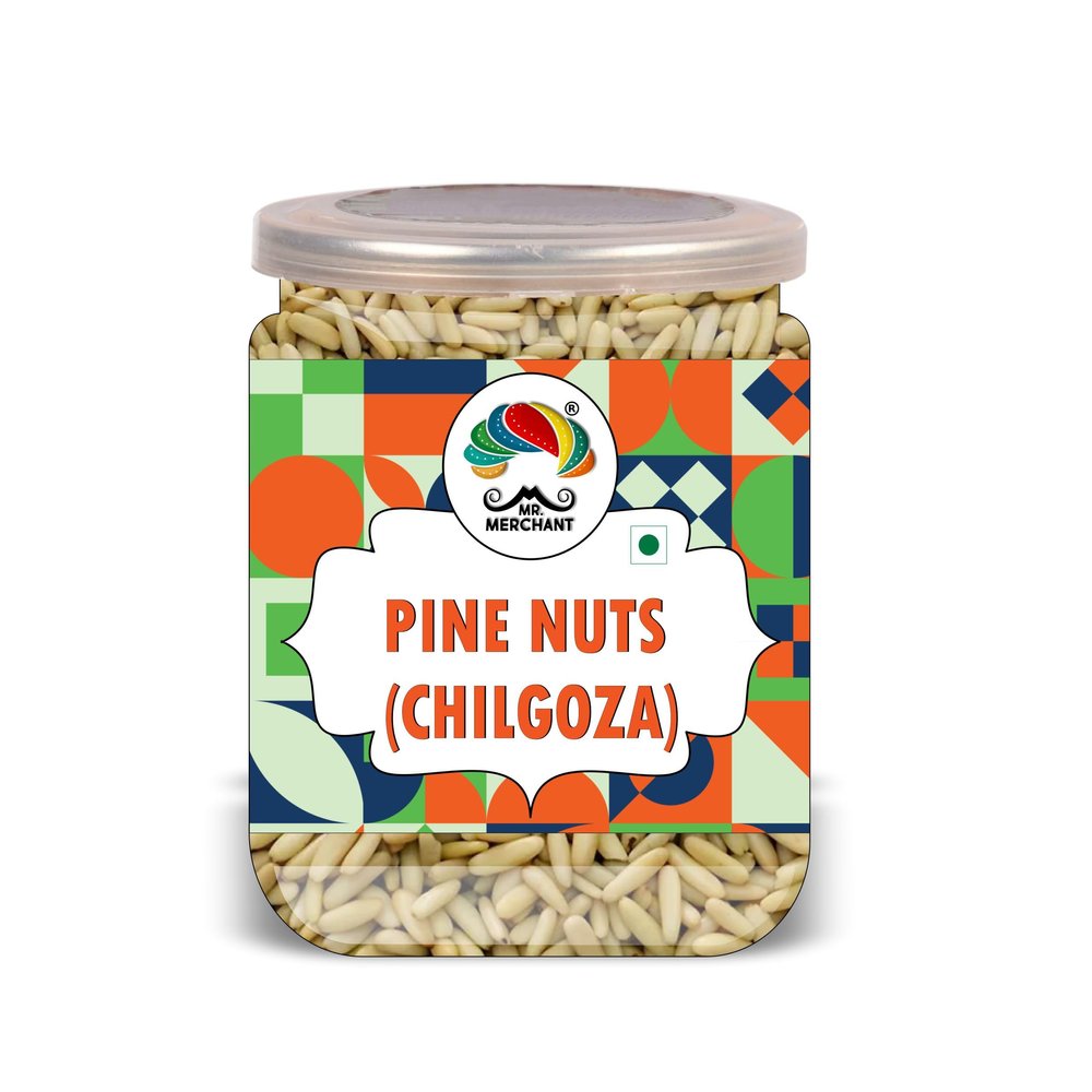 MR.MERCHANT Pine Nuts (Chilgoza) 100 Gram Airtight Container