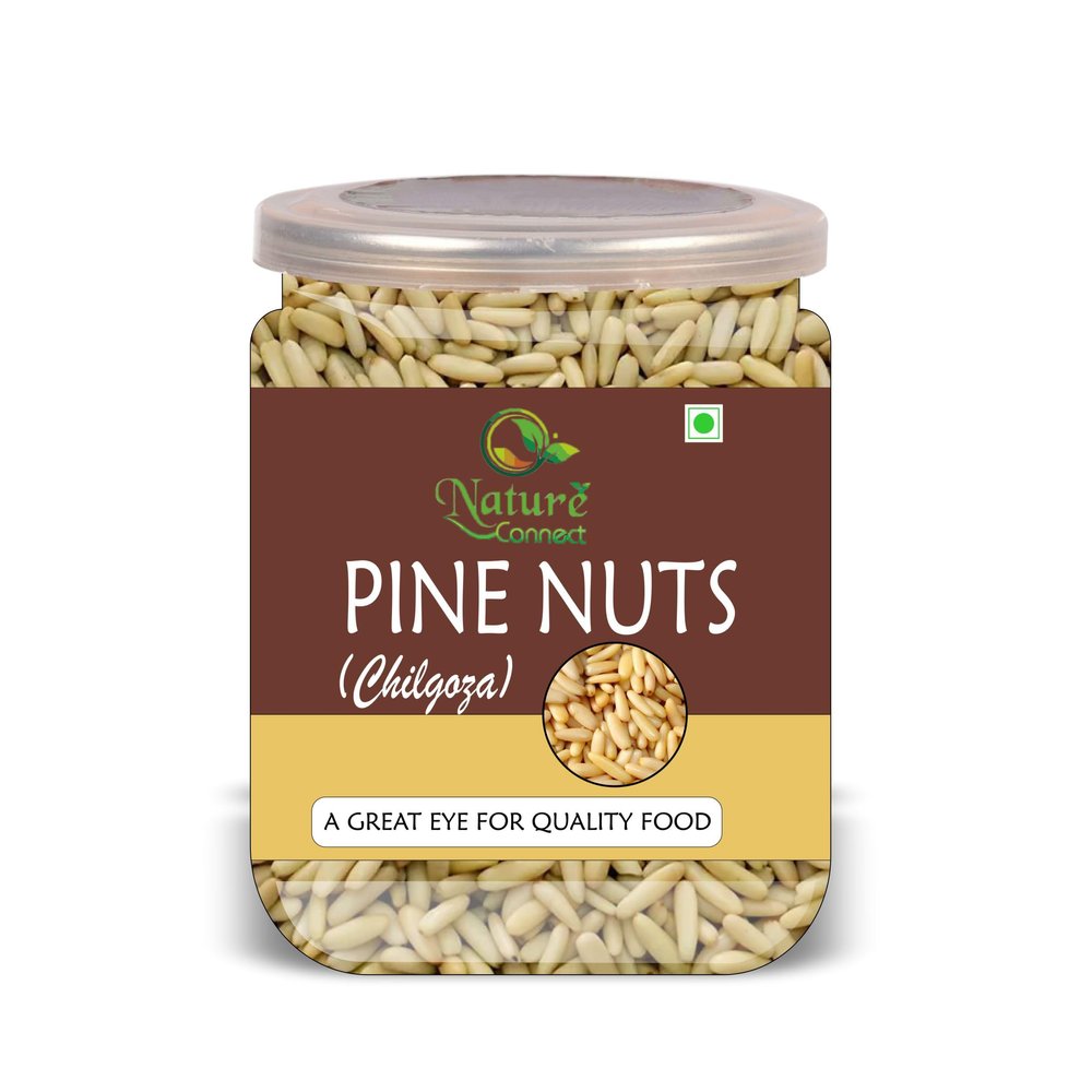 NATURE CONNECT Pine Nuts (Chilgoza) 100 Gram Airtight Container