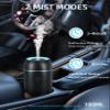 Car Diffuser for Essential Oils Portable Mini Ultrasonic Mist Humidifier 100ml USB Aromatherapy Diffuser Freshener with Colorful Lights for Small Space Home Office Bedroom (Black) view 2