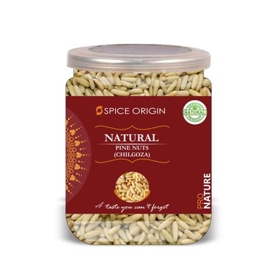 SPICE ORIGIN Pine Nuts (Chilgoza) 100 Gram Airtight Container