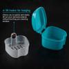 Nuhikap 3X Denture Case,Denture Cup with Strainer,Denture Bath Box False Teeth Storage Box with Basket Net Container Holder view 4