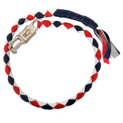 Hot Leathers Get Back Genuine Leather Whip for Handlebar - 36 Inch