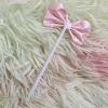 10pcs Bow Cake Topper Bowknot Cupcake Toppers Cake Dessert Picks Decoration For Baby Shower Birthday Wedding Party Supplies (10 pcs Pink) view 3