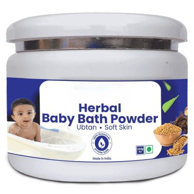 NineLife Basics Homemade Herbal Baby Bath Powder Full Body Wash for Babies | Smooth Skin for Baby | Natural Body Wash for Baby - 250 Gram