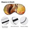 Fall Squirrel Sleep Mask Block Out Light Sleeping Eye Mask Comfortable Night Sleeping Mask Ultralight Travel Eye Cover for Women Men view 3