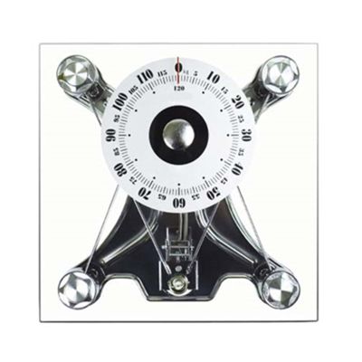 Mechanical Weight Scale, Measuring Weight Up to 120kg, Cold Rolled Steel, No Batteries Required, Easy to Use, Bathroom Scales, for Home School Hospital Gym