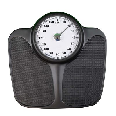 Mechanical Weight Scale, All-Steel Body, No Batteries Required, Weigh Up to 160Kg, Easy to Read Rotating Dial, Sturdy Platform, for Home School Hospital Gym