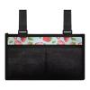 Bivxisrvo Cute Strawberry Wheelchair Armrest Side Hanging Storage Bag Basket for Walkers for Seniors, Multi Pockets Folding Walker Basket Tote Bag, Wheelchair Accessories for Wheelchair, Rollator view 2