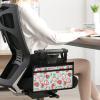 Bivxisrvo Cute Strawberry Wheelchair Armrest Side Hanging Storage Bag Basket for Walkers for Seniors, Multi Pockets Folding Walker Basket Tote Bag, Wheelchair Accessories for Wheelchair, Rollator view 3