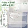 Seal Fresh 10 Gallon Large Plastic Storage Bags  24" x 24" (30 Count)  Reusuable XXL Extra Large Heavy Duty Clear Jumbo Freezer Zip Bags with Sealable Zipper Top For Clothes, Travel, Moving view 3
