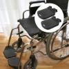 Gogogmee 2pcs Adjustable Wheelchair Foot Pedal Leg Elevation Heavy Duty Footplate Hook for Wheelchair Accessory view 2
