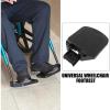 Gogogmee 2pcs Adjustable Wheelchair Foot Pedal Leg Elevation Heavy Duty Footplate Hook for Wheelchair Accessory view 4
