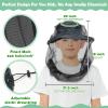 South to East Premium Kids Mosquito Head Net for Insect, 2 Pack, Fly & Bug Protection | Ultra Large & Long, Extra Fine Holes for Camping, Hiking, Fishing, Safari, Fits All Hats for 5-12 yrs Children view 3