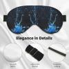 SSIMOO Tranquil Water Sleep Mask-Adjustable,Breathable,Fashionable Eye Mask for A Comfortable Sleep Experience, Black view 4