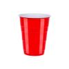 Amazon Basics Disposable Plastic Party Cups, Red, 18oz, 120 Count, Large Pack view 2