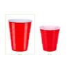 Amazon Basics Disposable Plastic Party Cups, Red, 18oz, 120 Count, Large Pack view 3