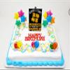 NineLife Basics Puzzle Themed 7 Piece Birthday Cake Topper Set view 1