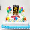 NineLife Basics Puzzle Themed 7 Piece Birthday Cake Topper Set view 2