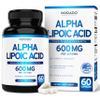 Alpha Lipoic Acid 600mg per Serving 60 Capsules - Potent Antioxidant for Neuropathy and Cardiovascular Health (ALA Supplement) - Third Party Tested, Non-GMO, Gluten Free, Vegan & USA Made view 1