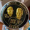 16 Year AA Founders Medallion Black Tri-Plate Sobriety Chip view 3