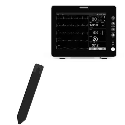 BoxWave Stylus Pouch Compatible with Wellue 8-Inch Patient Monitor - Stylus PortaPouch, Pen Stylii Holder Carrier Portable Self-Adhesive - Jet Black