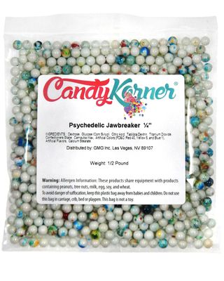 Psychedelic Jawbreakers - 1/4" - Half Pound (8 Ounces) - By CandyKorner