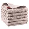uxcell Cotton Cleaning Cloth, 6 Pack Cleaning Rag Solid Kitchen Towels for Dish Drying Washing Lint Free Rags for Cleaning 14" x 28" Pink view 1