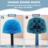 2 Pack Blue Robust Cobweb Duster Head Brush//Superior Twist-On Web Cleaning Tool//Spider Web Remover Brush Compatible with Standard 3/4 Inch Threaded Poles for Outdoor & Indoor//Brush Head Only view 3