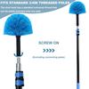 2 Pack Blue Robust Cobweb Duster Head Brush//Superior Twist-On Web Cleaning Tool//Spider Web Remover Brush Compatible with Standard 3/4 Inch Threaded Poles for Outdoor & Indoor//Brush Head Only view 4