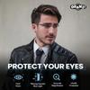 ORANZI 5 pack Archives style Blue Light Blocking Reading Glasses Men, Half Metal Frame Spring Hinge Durable Readers Men Women (L1 Mix Color, 4.00) view 2