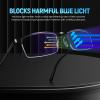 ORANZI 5 pack Archives style Blue Light Blocking Reading Glasses Men, Half Metal Frame Spring Hinge Durable Readers Men Women (L1 Mix Color, 4.00) view 3