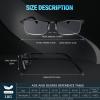 ORANZI 5 pack Archives style Blue Light Blocking Reading Glasses Men, Half Metal Frame Spring Hinge Durable Readers Men Women (L1 Mix Color, 4.00) view 4