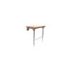 HomeStock Wall Mount Foldable Shower Seat - Natural Teak Wood Bench - Bathroom Seating - Space Saving Design view 3