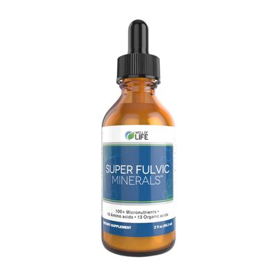 Super Fulvic Minerals: Herbal Detox - 2 oz. | 128 Servings. Nutrient-Rich Formula for Enhanced Absorption, Gut Health Support, and Antioxidant Protection. Made in USA.