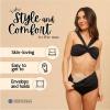 SIIL Ostomy Swimwear Bikini - Ostomy Bag Covers Compatible W/All Ostomy Bag Cover Colostomy & Ileostomy Bag Cover. Black view 2