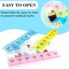 2PCS INVODA Weekly Pill Organizer 3 Times a Day Pill Case Large Medicine Planner 7 Day Pill Box for Vitamin Fish Oils Medication Supplement view 3