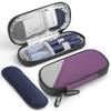 Gelozid Insulin Travel Case Diabetic with 2 Reusable Ice Packs for Insulin Pen and Other Diabetic Supplies, Insulin Cooler Travel Case for The Daily Life and Trip, Purple with Gray view 1