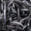 Shredded Paper for Gift Baskets Glitter Crinkle Cut Paper Shred Filler Metallic Basket Grass Recyclable Confetti Raffia Tissue for Gift Box Wrapping Wedding Birthday Easter 150g/5.3oz, Black view 2