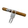 Linkidea Zinc Alloy Cigar Holder Golf Cart, Recreation Golf Plug-in Cigar Holder, Golf Cart Cigar Holder Clip Divot Tool and Ball Marker (Silver) view 1