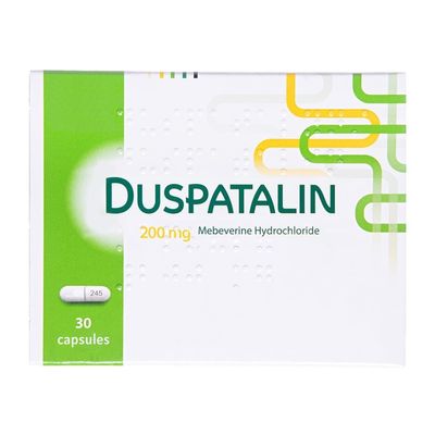 Generic DuspatalinDuspatalin 200 mg 30 Capsules, White