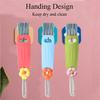 3 in 1 Cup Lid Cleaning Brush, Multifunctional Portable Rotatable Cleaning Brush Cup Lid Cleaner for Baby Bottle view 4