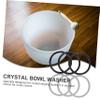 Abaodam 9pcs Rubber Cushion for Crystal Singing Bowl Buddhist Instrument Pad for Meditation Sound Bowl Cushion Music Accessory view 2