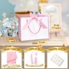 DOYIDE 30 Pcs Thank You Gift Bags with Tissue Paper, 9x7x3.1in Paper Gift Bags with Handles, Gift Wrap Bags with Bow Ribbon for Wedding Birthday Baby Shower Bridesmaid Party view 4