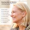 Hearing Aids for Seniors Rechargeable with Noise Cancelling, Hearing Amplifier with 5 Levels of Volume Adjustmen, Simple to Operate and Hear Clear Sound view 2